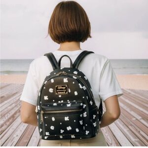 LOUNGEFLY DISNEY MICKEY Black & White Backpack